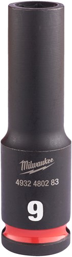 Milwaukee Krachtdop Shockwave 3/8" Lang 9mm