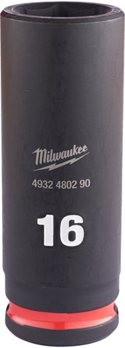 Milwaukee Krachtdop Shockwave 3/8" Lang 16mm