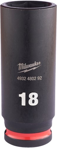 Milwaukee Krachtdop Shockwave 3/8" Lang 18mm