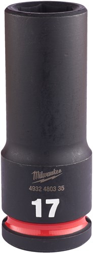 Milwaukee Krachtdop Shockwave 1/2" lang 17mm