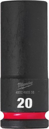 Milwaukee Krachtdop Shockwave 1/2" lang 20mm