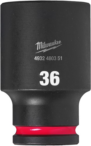 Milwaukee Krachtdop Shockwave 1/2" lang 36mm