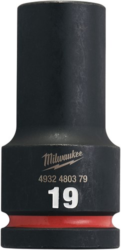Milwaukee Krachtdop Shockwave 3/4" Lang 19mm