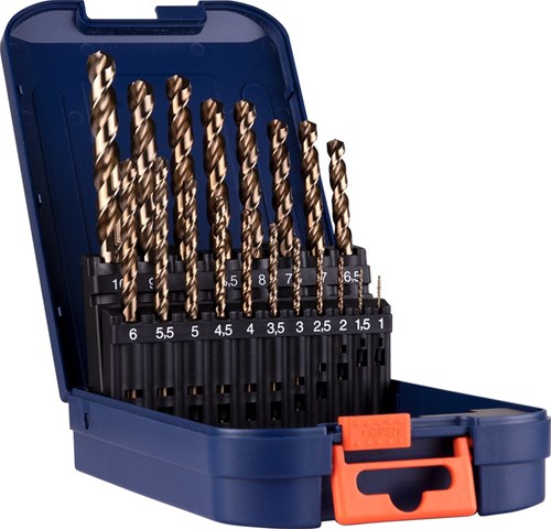 Rotec Metaalborenset 1-10mm HSS-Co 19-Delig