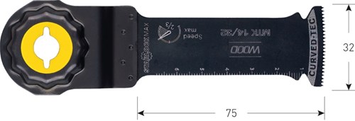 Rotec MTK 14/32, HCS invalzaagblad Hout, Starlock-Max (1 Stuks)-2