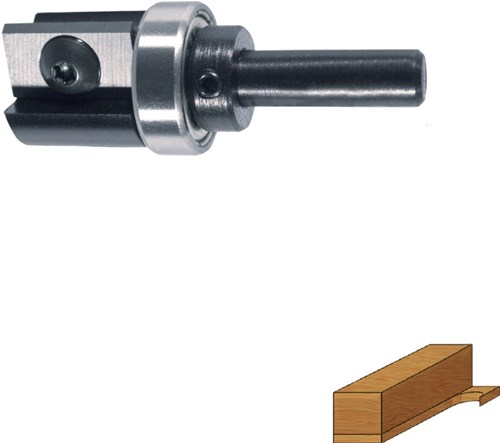 Rotec Kantenfrees 22x30mm 8mm Met Wisselmessen Gold-Line