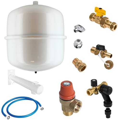 Bonfix CV Aansluitset Met wit Vat Reflex