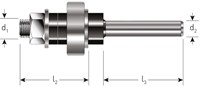Rotec Spindel 8x23,8mm 8mm Z3 en Z4 Schijffrezen-2