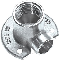 Bonfix Vernikkelde Muurplaat laag 1/2"x15mm