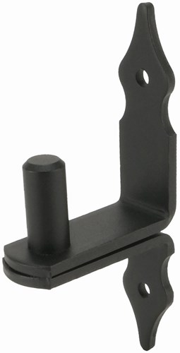GB Verhoogde plaatduim Ø16x45x50mm Rustica Zwart Gecoat