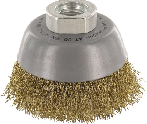 Rotec Komborstel 60x0.3mm Gegolfd Messingdraad