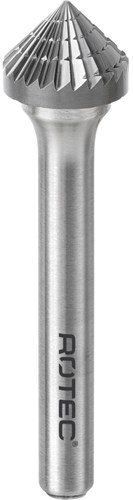 Rotec Stiftfrees 6x3mm HM Kegelvorm 90¡ Model K [Z3] Spiraalvertanding