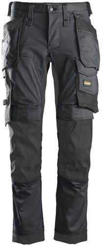 Snickers 6241 AllroundWork Stretch Werkbroek met Holsterpockets Grijs-Zwart 112