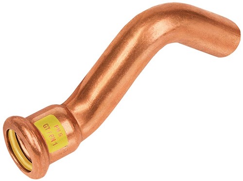 Bonfix Perskoppeling Koper Gas Insteek passeerbocht Ø18x18mm