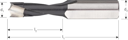 Rotec Drevelboor 12x57,5mm Rechtsdraaiend Blind HM-2