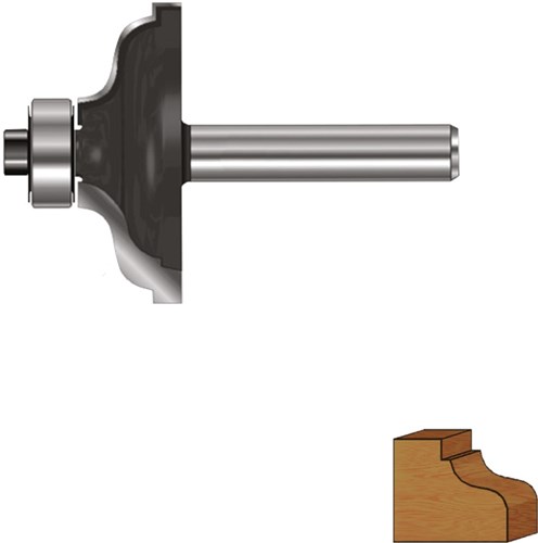 Rotec Kroonlijstfrees 41,3mmxR /6,35 12mm Gold-Line