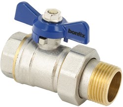 Bonfix Kogelkraan Blauwe vlindergreep bediening 3/4"x3/4"