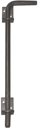 GB Grondgrendel 400mm Zwart Gecoat