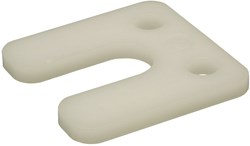 GB Drukplaat 6x70x70mm Transparant Met Sleuf Kunststof