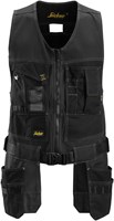Snickers 4254 AllroundWork Canvas Stretch Gereedschapsvest met Holsterpockets Zwart XS