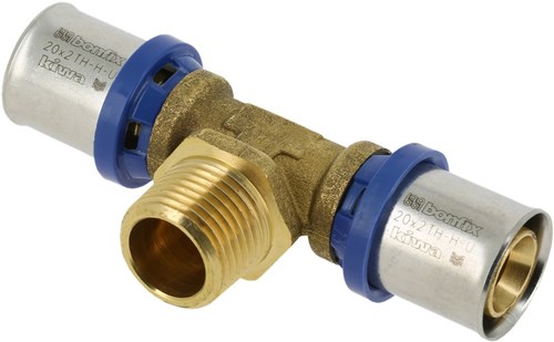 Bonfix Alu-pers T-stuk 20x1/2"x20mm