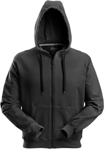 Snickers 2801 Classic Zip Hoodie Zwart XL