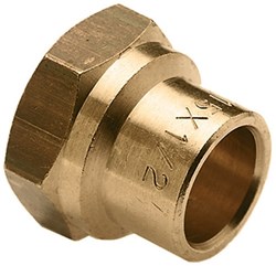 Bonfix Messing Schroefbus 1/2"x15mm