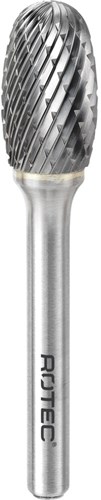 Rotec Stiftfrees 6,3x9,5mm HM Druppel Model E [Z6] Kruisvertanding