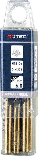 Rotec Metaalboor 5,8x93mm HSS-Co (10 Stuks)-3
