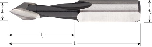 Rotec Drevelboor 7x57,5mm Rechtsdraaiend Doorlopend HM-2
