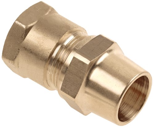 Bonfix Belgas Messing schroefbus 1"x22mm