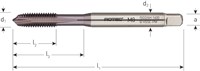 Rotec Machinetap M 4 Tot 1400N/mm_ DIN 371 HSS-E PM (1 Stuks)-2