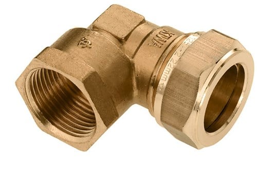 Bonfix Messing Kniekoppeling 3/4"x22mm