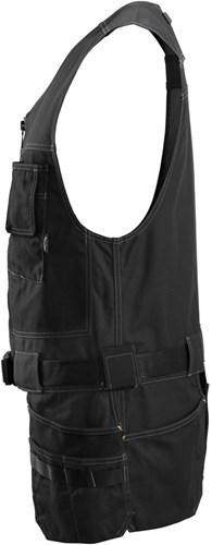 Snickers 4254 AllroundWork Canvas Stretch Gereedschapsvest met Holsterpockets Zwart XS-3