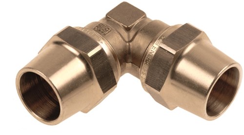 Bonfix Belgas Messing kniekoppeling 15x15mm