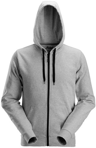 Snickers 2801 Classic Zip Hoodie Grijs L
