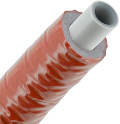 Bonfix Alu-pers Systeembuis Geïsoleerd Rood 16x2,0mm (Op 50 Meter Rol)