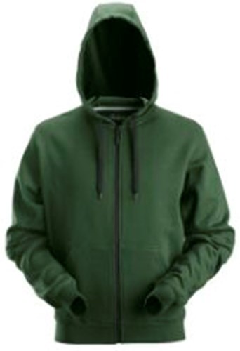 Snickers 2801 Classic Zip Hoodie Bos Groen L