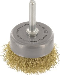 Rotec Komborstel 50x0.2mm Gegolfd Messingdraad