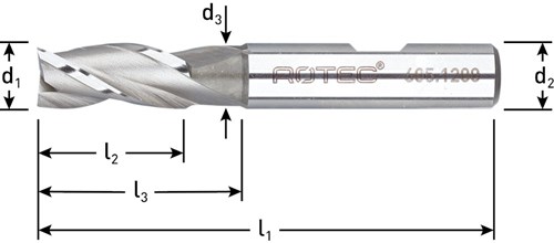 Rotec Universeelfrees 16x32mm HSS-E Kort Weldon (1 Stuks)-2