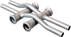 Bonfix Perskoppeling Staal Kruisingpaar dubbel Ø15xØ15mm