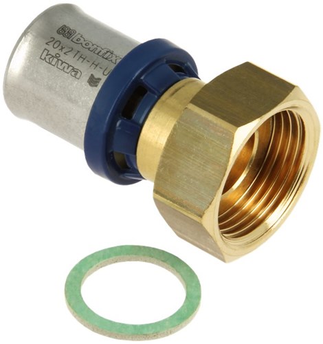 Bonfix Alu-pers 2-delige koppeling 3/4"x20mm