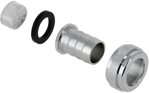 Bonfix Verchroomde slangkoppeling 1/2"x1/2"