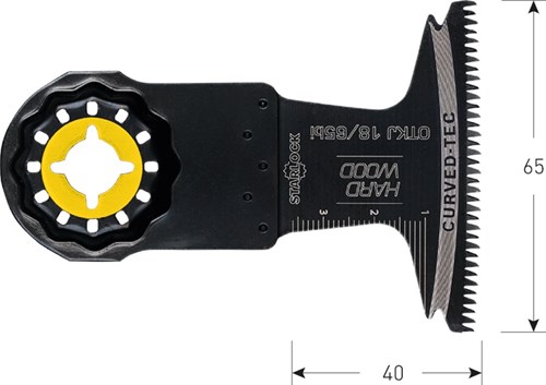 Rotec OTKJ 18/65bi, BIM invalzaagblad Hardhout, Starlock (5 Stuks)-2