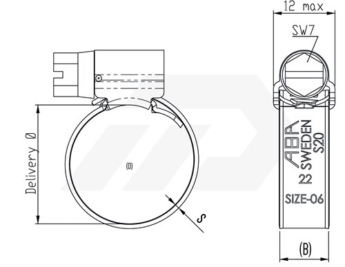 Aba Nova Slangklem 70-90mm Verzinkt-3