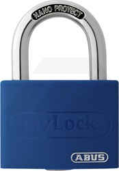 Abus T65AL/40 Hangslot myLock Blauw Gelijksluitend