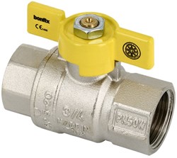Bonfix Belgische gaskraan 1/2"x1/2"