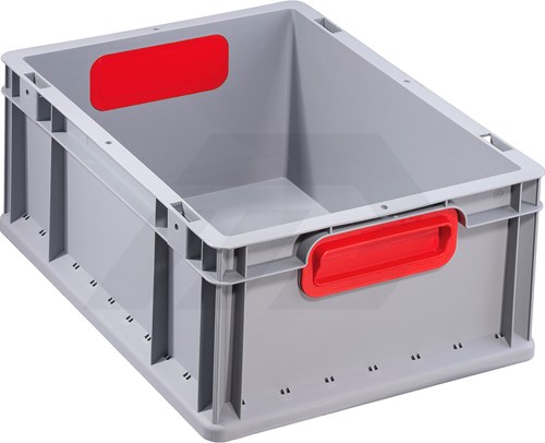 Allit ProfiPlus EuroBox 40x30x17cm Grijs Met Rode Gesloten Grepen