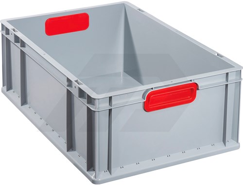 Allit ProfiPlus EuroBox 60x40x22cm Grijs Met Rode Gesloten Grepen