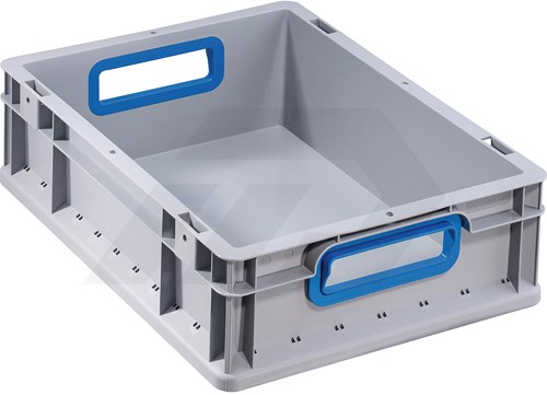 Allit ProfiPlus EuroBox 40x30x12cm Grijs Met Blauwe Grepen